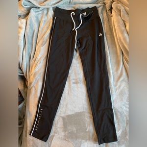 RyderWear High Waisted Track Leggings BLACK XS